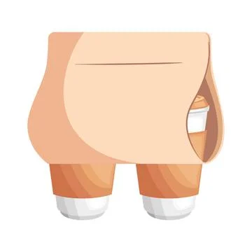 Take away pots handle Illustration