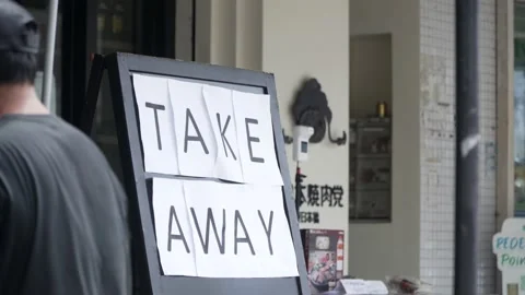 Take away sign Stock-Footage 159492858