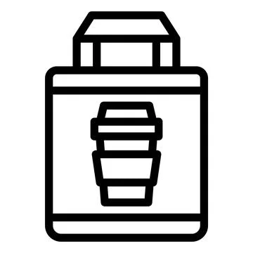 Take Away Vector Icon Design Illustration Stock Illustration