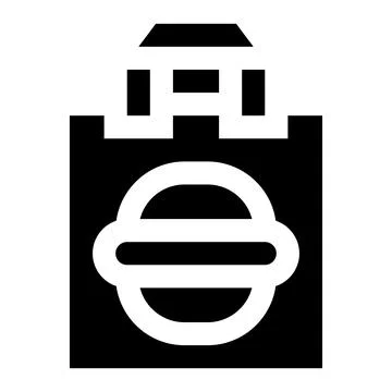 Take Away Vector Icon Design Illustration Stock Illustration