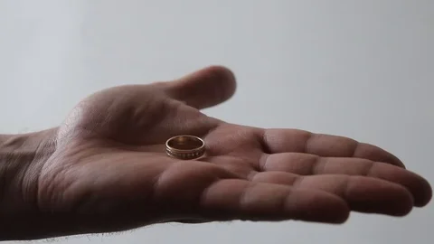 Take away the wedding ring Stock Footage 123826730