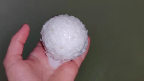 Take a bath with salt, a bath bomb. Stock Footage 150651036