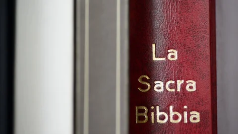 Take the Bible book Stock Footage 87040372