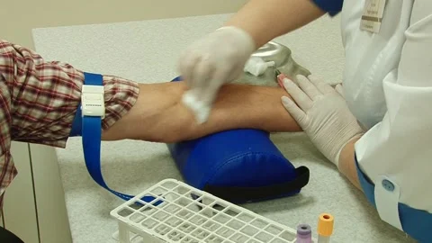 Take a blood test Stock Footage 130793965