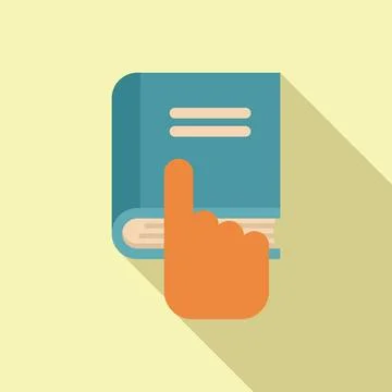 Take book of learning icon flat vector. Reduce information Stock Illustration