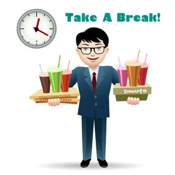 Take a Break Stock Illustration