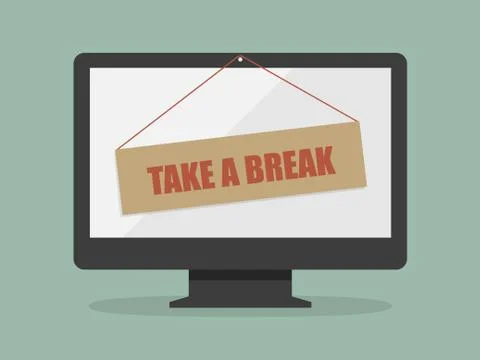 Take a break Stock-Illustration