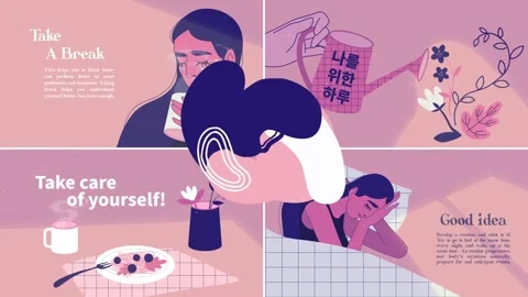 Take A Break Slides | After Effects After Effects stock