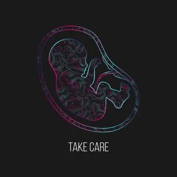 Take care abstract vector illustration Illustrazione stock