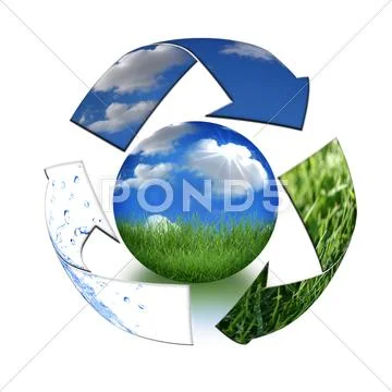 Take care of mother earth concept Stock Photos