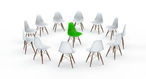 Take center stage - freedom of expression theme, outsider or boss Stock Illustration