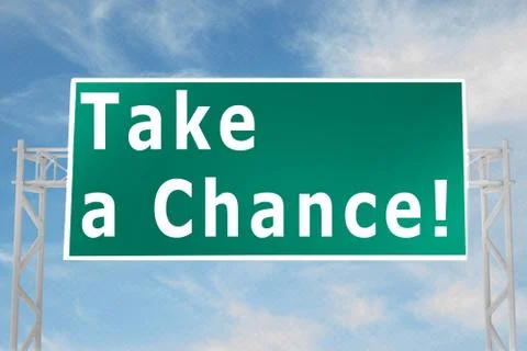 Take a Chance! concept Illustration