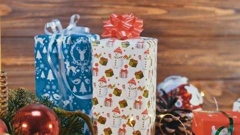 Take Christmas Gift Box Video stock 82552268