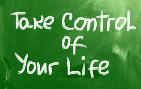 Take control of your life concept Illustrazione stock
