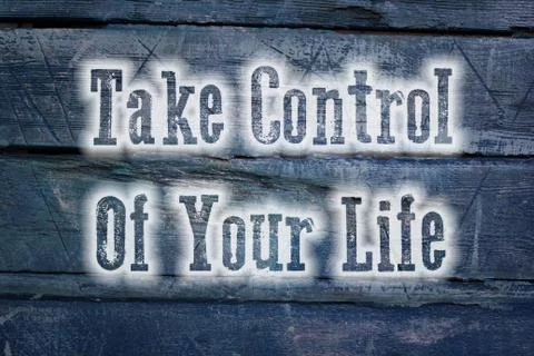 Take control of your life concept Stock Illustration