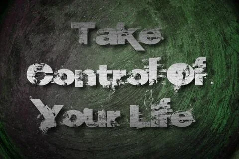 Take control of your life concept Stock Illustration