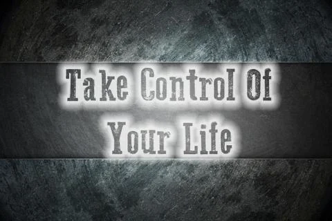Take control of your life concept Stock Illustration