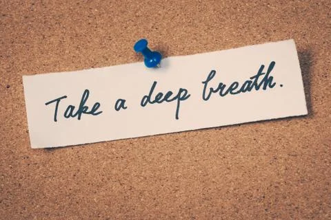 Take a deep breath Stock Photos