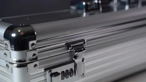 Take dollar bills from a suitcase Video stock 127605937