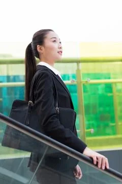 Take the elevator girl Stock Photos