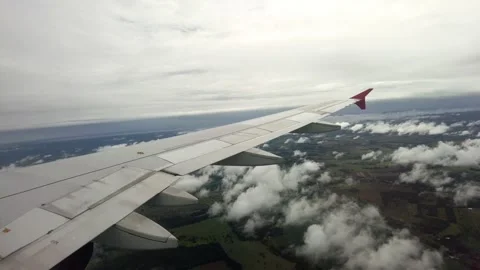 Take Off Filmed From The Plane Window Stock Footage 270501856