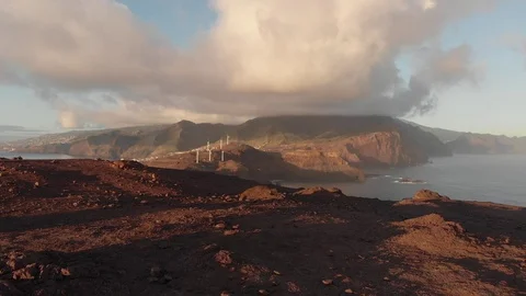 Take-off flight. Drone Stock Footage 120744644