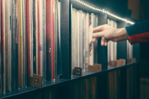 Take a gramophone record from the collection Stock Photos