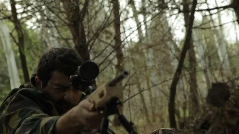 Take a gun 5 Stock Footage 323016743