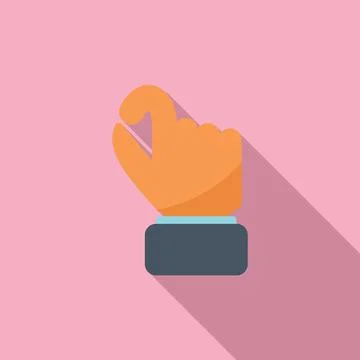 Take hand gesture icon flat vector. Sign pose Stock Illustration