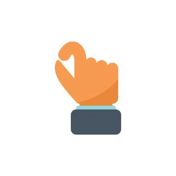Take hand gesture icon flat vector. Sign pose Stock Illustration