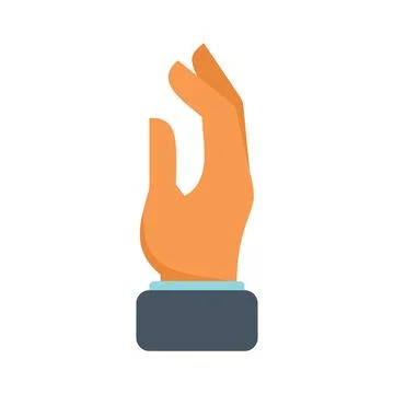 Take hand icon flat vector. Arm pose Stock Illustration