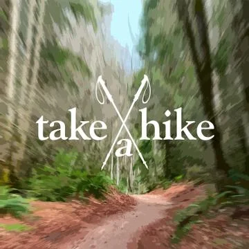 Take a Hike Poster Stock Illustration
