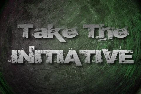 Take the initiative concept Stock Illustration