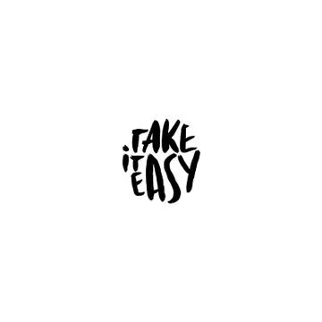 Take it easy. Hand drawn quote for your design. Unique brush pen lettering Stock Illustration