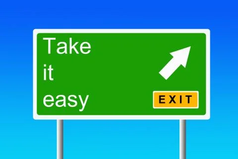 Take it easy Stock-Illustration