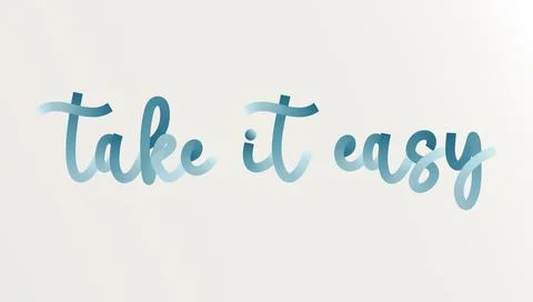 Take it easy Stock Illustration