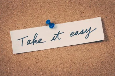 Take it easy Foto stock
