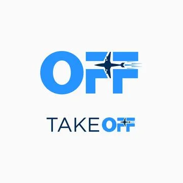 Take off logo Stock Illustration