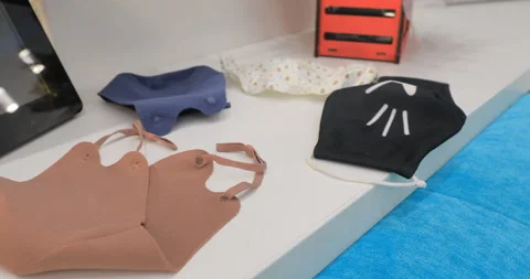 Take the mask off the table Video stock 145705159