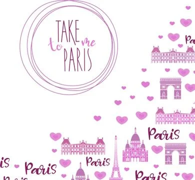 Take me to Paris Stock Illustration
