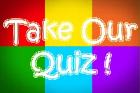 Take our quiz concept Stock Illustration