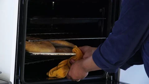 Take out the bread Stock Footage 145196841