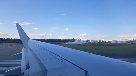 Take off over Atlanta Stock Footage 106791203