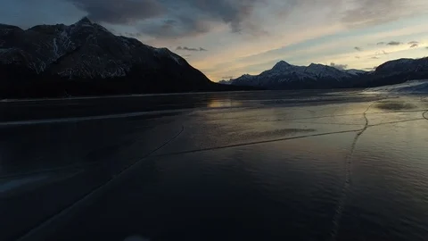 Take off over Ice Vídeo Stock 89246312