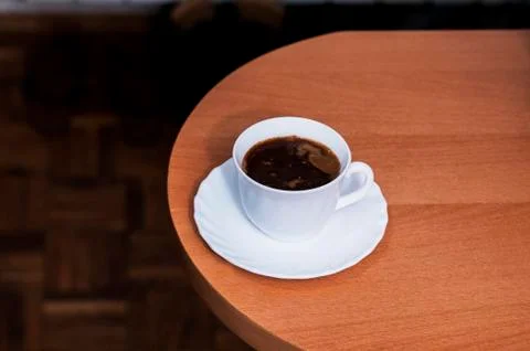 Take a picture of coffee cups on different backgrounds Stock Photos