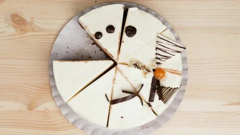 Take a piece of cake. Stock Footage 73496337