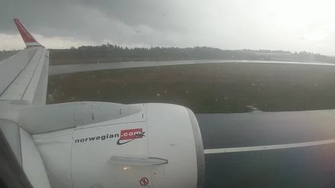 Take Off In A Plane Shot Out The Window Video stock 106006902