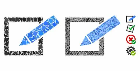 Take a poll Composition Icon of Tremulant Pieces 스톡 일러스트