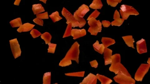 Take off up red pepper Stock Footage 107601910