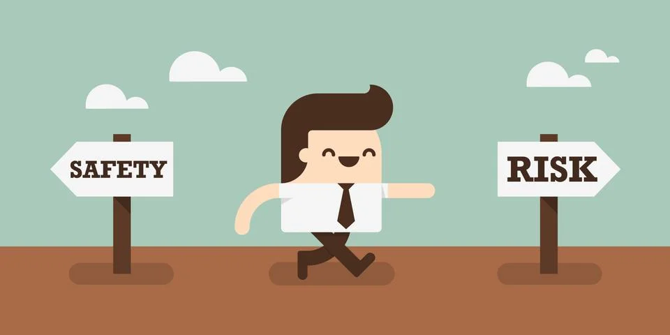 Take a risk Stock Illustration